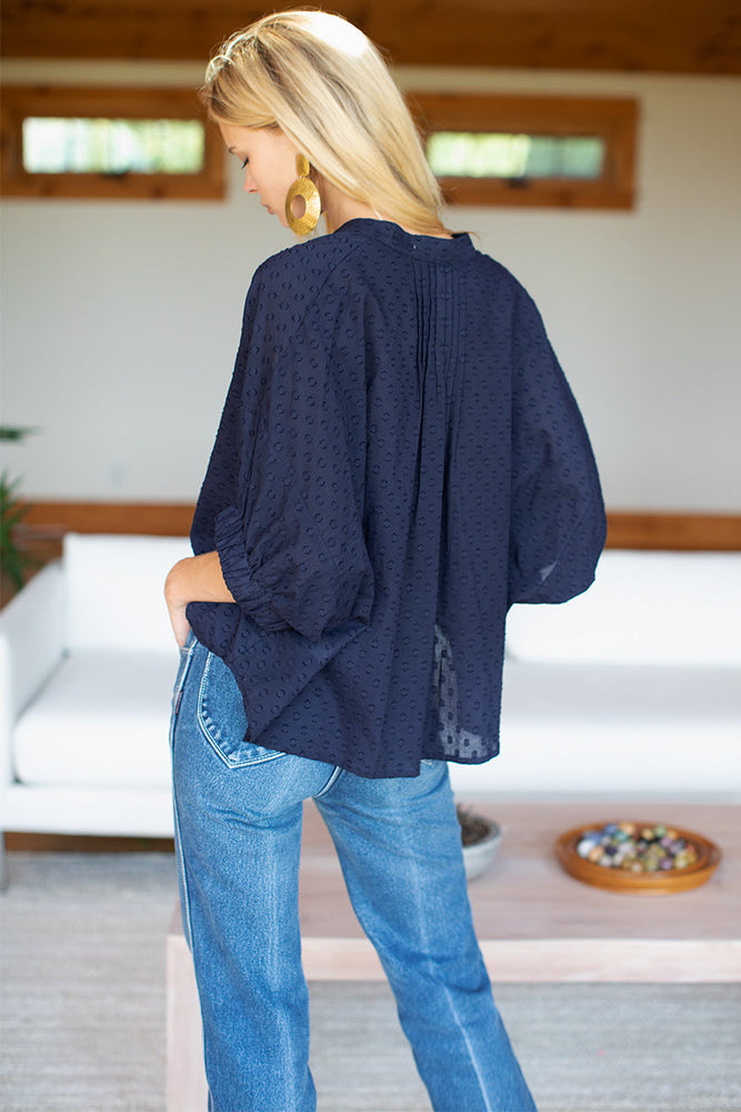 MANDARIN COLLAR TOP
