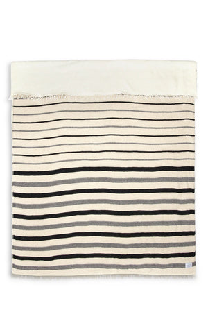 WINSLOW STRIPED LINEN FLEECE THROW