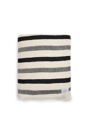 WINSLOW STRIPED LINEN FLEECE THROW