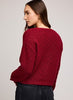 LILA CARDIGAN - HEATHER CRIMSON