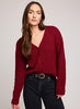 LILA CARDIGAN - HEATHER CRIMSON