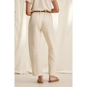 TAYLOR HEAVY LINEN PANT - CHALK