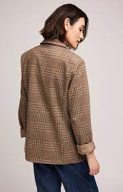 SAPPHIRA BLAZER - CHOCOLATE GLENCHECK