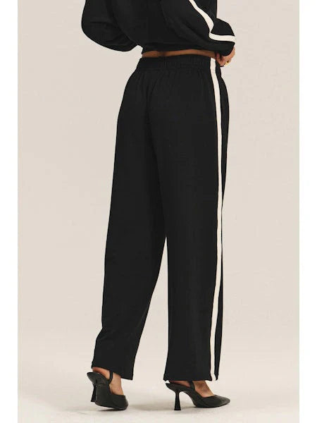 GIGI LUSH FLEECE PANT - BLACK