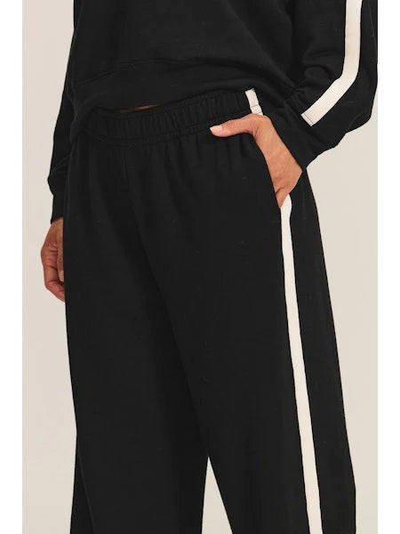 GIGI LUSH FLEECE PANT - BLACK