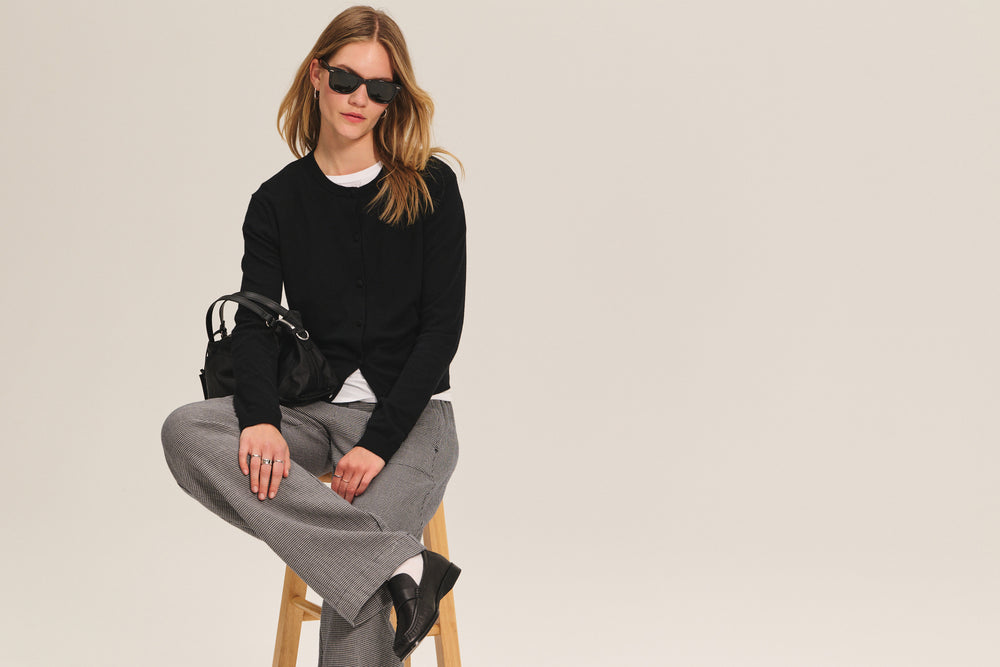 ANGELICA CARDIGAN - BLACK