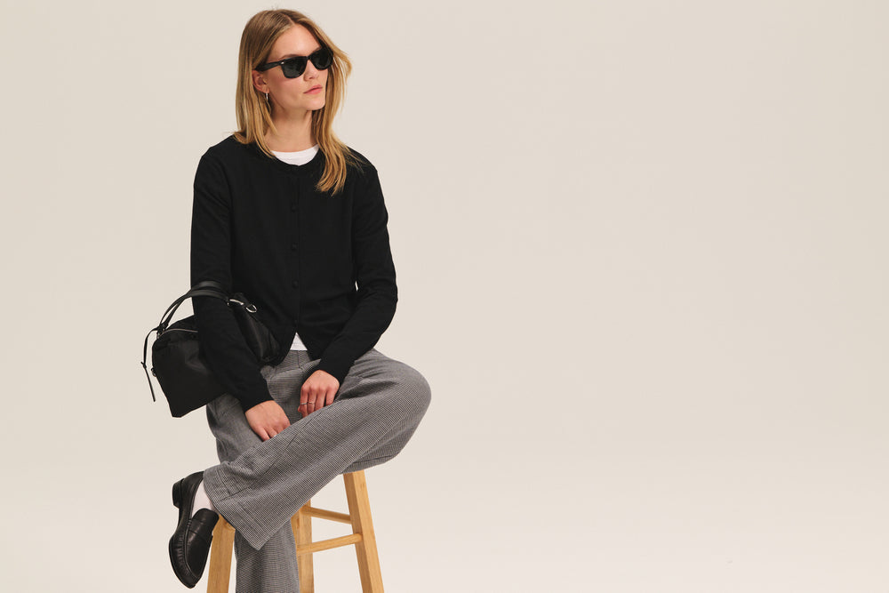 ANGELICA CARDIGAN - BLACK