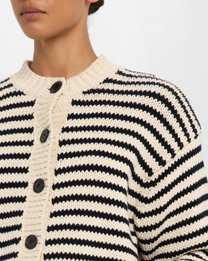 THE STRIPE CHUNKY FEMME CARDIGAN
