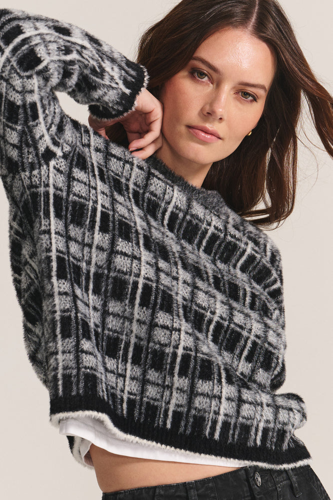 LACEY SWEATER - PLAID