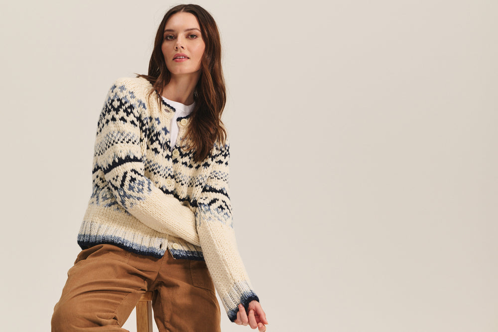 TOVAH FAIR ISLE CARDIGAN - MULTI