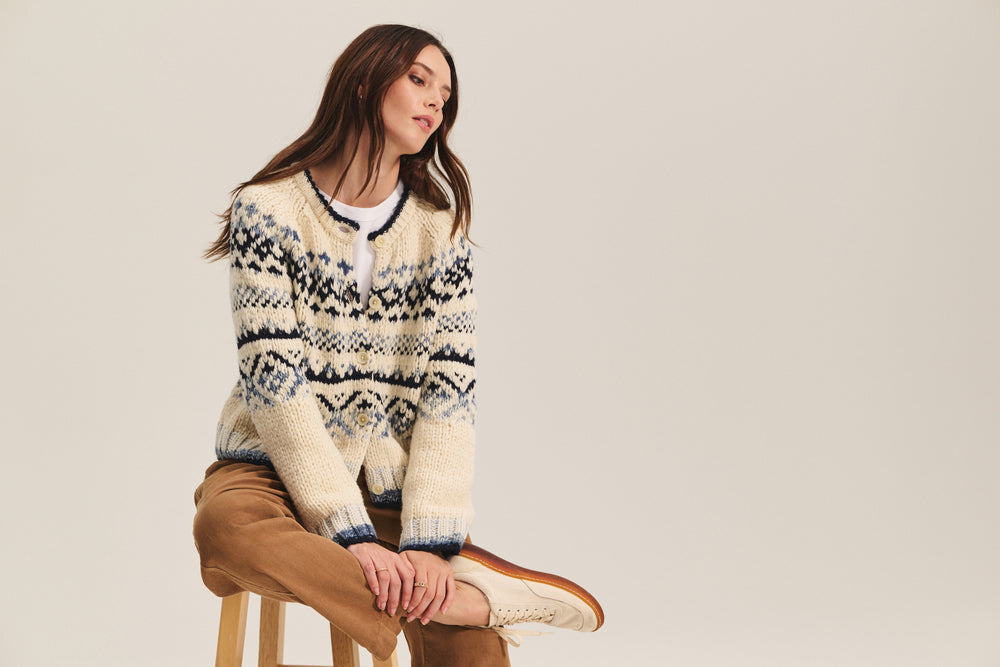 TOVAH FAIR ISLE CARDIGAN - MULTI