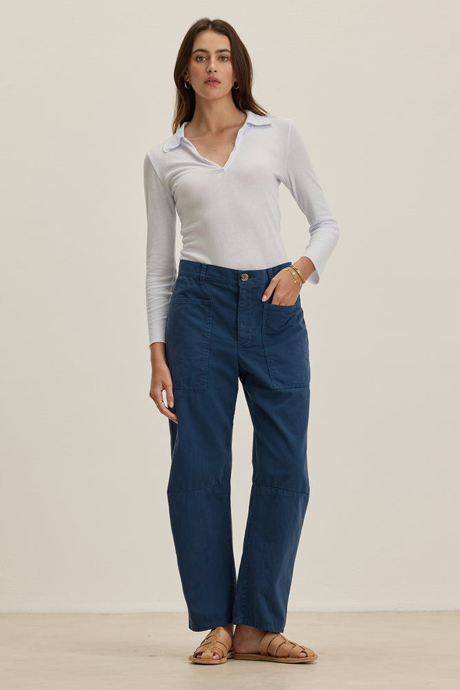 BRYLIE COTTON TWILL PANT