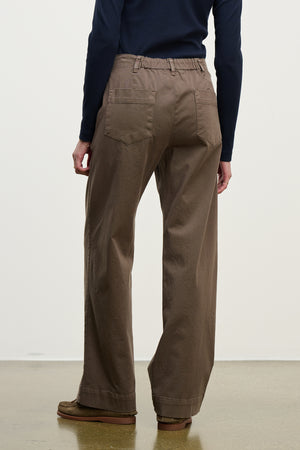 DEN STRETCH COTTON TWILL PANT - MALT