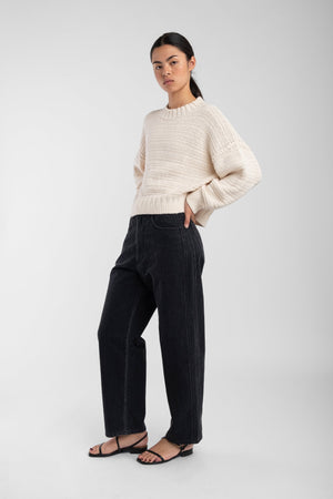 RIBBON SWEATER - IVORY