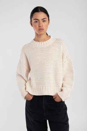 RIBBON SWEATER - IVORY