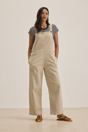 DREA STRETCH COTTON TWILL OVERALLS