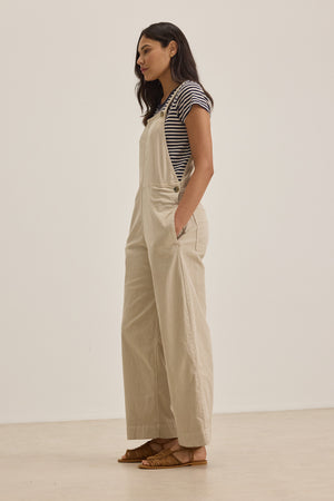 DREA STRETCH COTTON TWILL OVERALLS