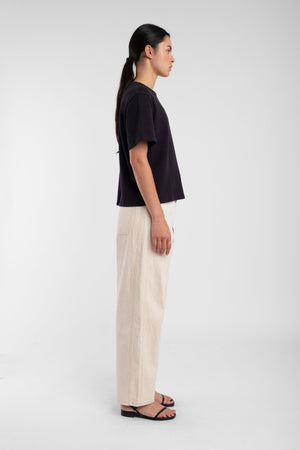 TERRY TEE - FADED BLACK