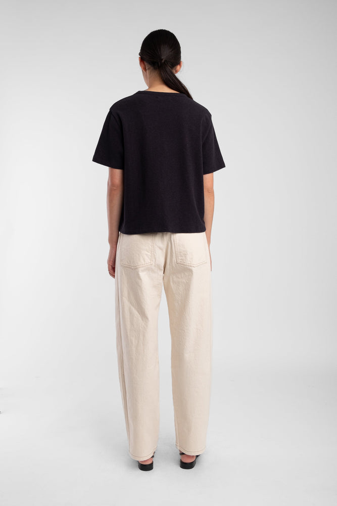 TERRY TEE - FADED BLACK