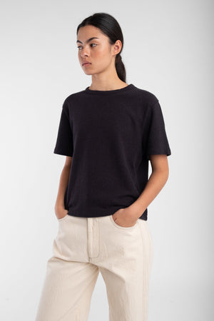TERRY TEE - FADED BLACK