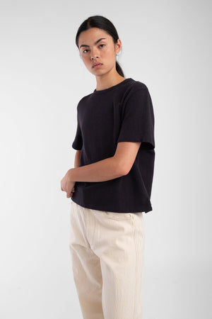 TERRY TEE - FADED BLACK