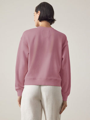 YNEZ ORGANIC FLEECE PULLOVER - ASTER PINK