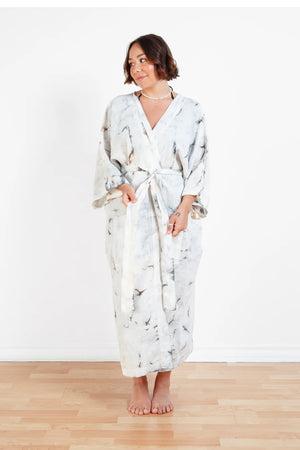 THE ECLIPSE | TIE DYED LINEN BELTED COVER-UP