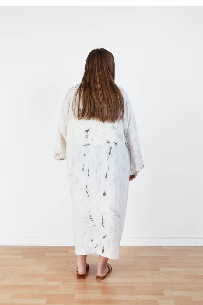 THE ECLIPSE | TIE DYED LINEN BELTED COVER-UP