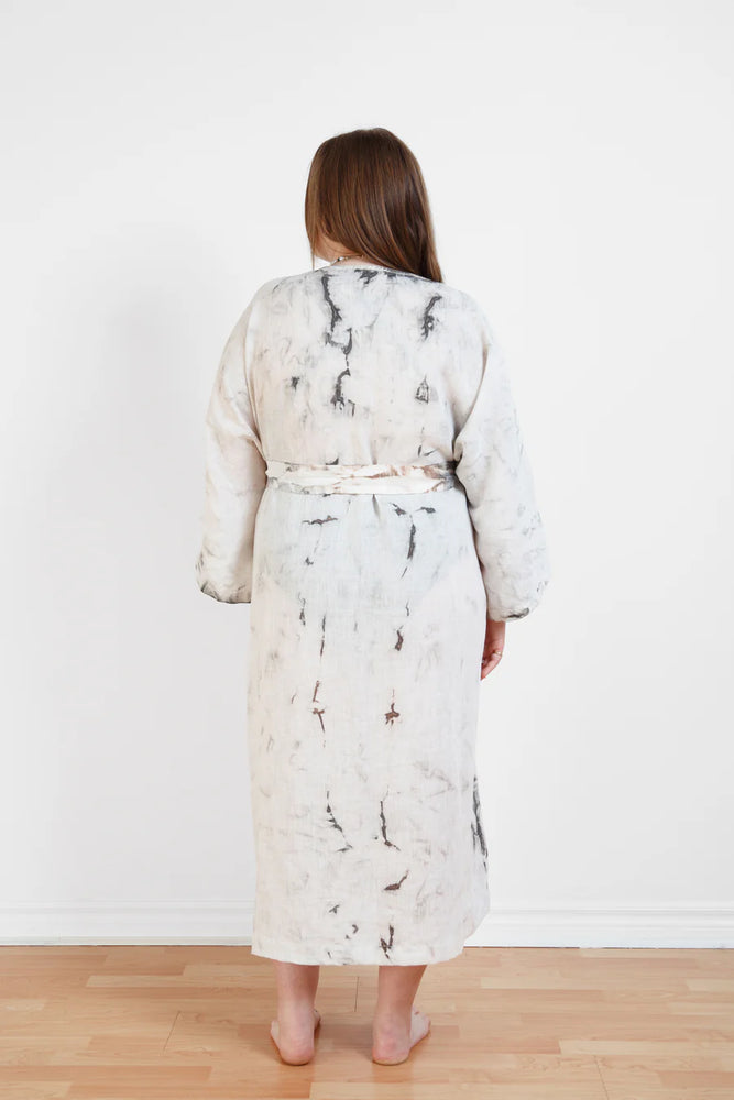 THE ECLIPSE | TIE DYED LINEN BELTED COVER-UP