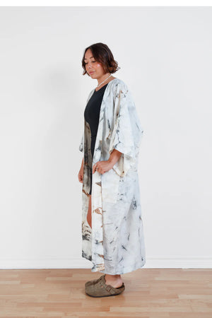 THE ECLIPSE | TIE DYED LINEN BELTED COVER-UP