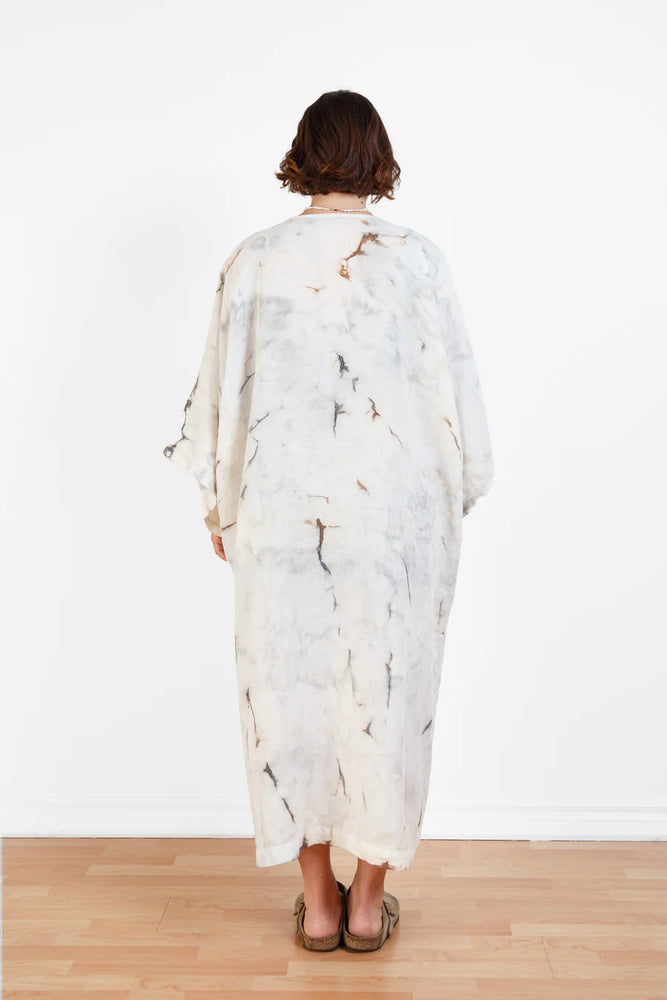 THE ECLIPSE | TIE DYED LINEN BELTED COVER-UP