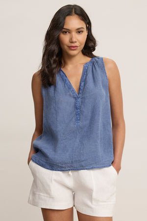 TACY LINEN TOP