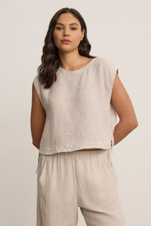 TAVIA LINEN TOP