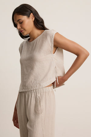 TAVIA LINEN TOP