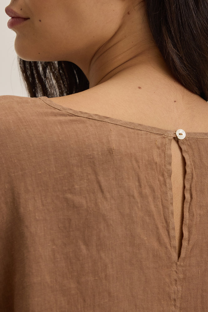 CASS WOVEN LINEN TOP