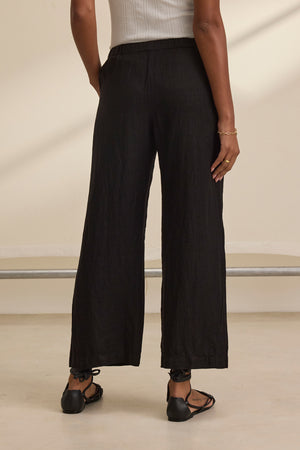 LOLA LINEN PANTS - BLACK