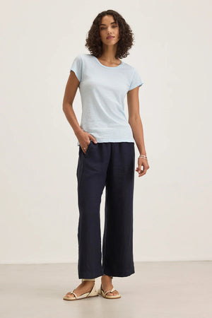LOLA LINEN PANTS - SHADOW