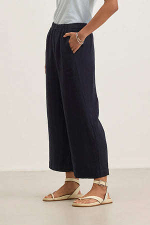 LOLA LINEN PANTS - SHADOW