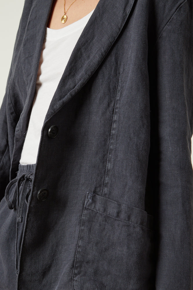 CASSIE HEAVY LINEN BLAZER