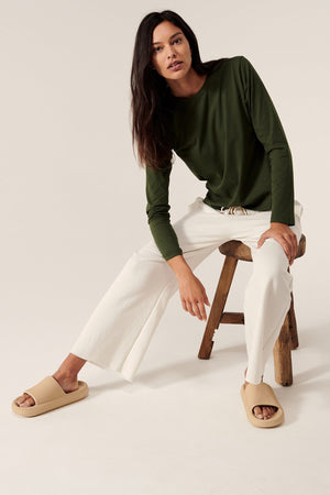 MONTECITO ORGANIC FLEECE WIDELEG PANT